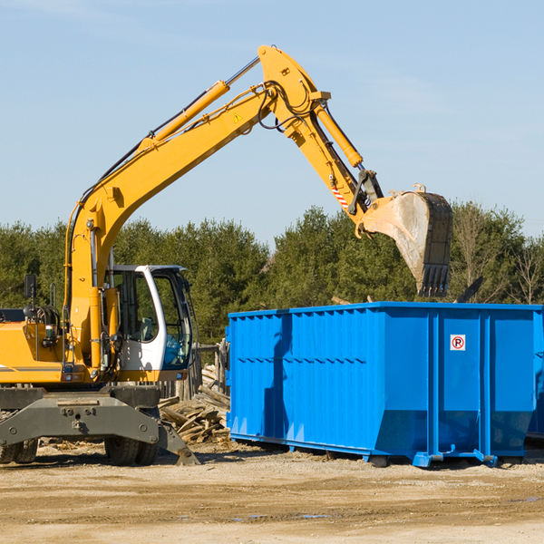 can i choose the location where the residential dumpster will be placed in Pineville PA